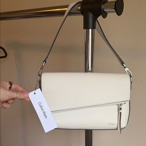 Calvin Klein Cream Crossbody Bag